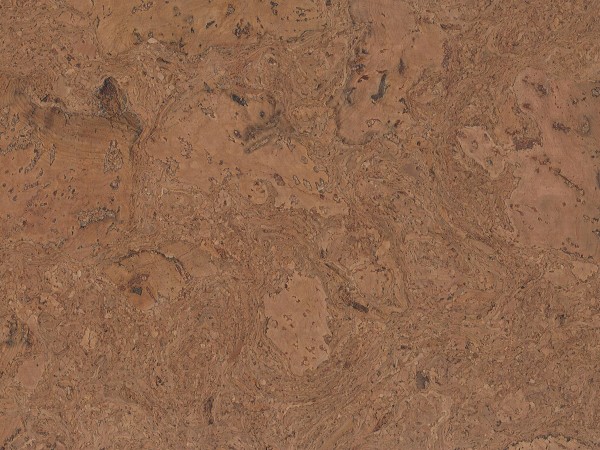 Korkboden TRECOR® CLASSIC Klebekork FRAMENTO Stärke: 4 mm, Oberfläche: ROH - Farbe: Braunrot