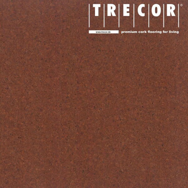 TRECOR® Klick Korkboden PORTO - 10 mm Stark - Farbe: Rotbraun, Keramiklack Oberfläche